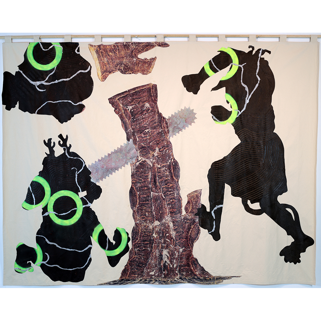 DEMONS CUT A TREE
AĞAÇ KESEN DEMONLAR
2019
257CM x 345CM
ACRYLIC ON CANVAS
